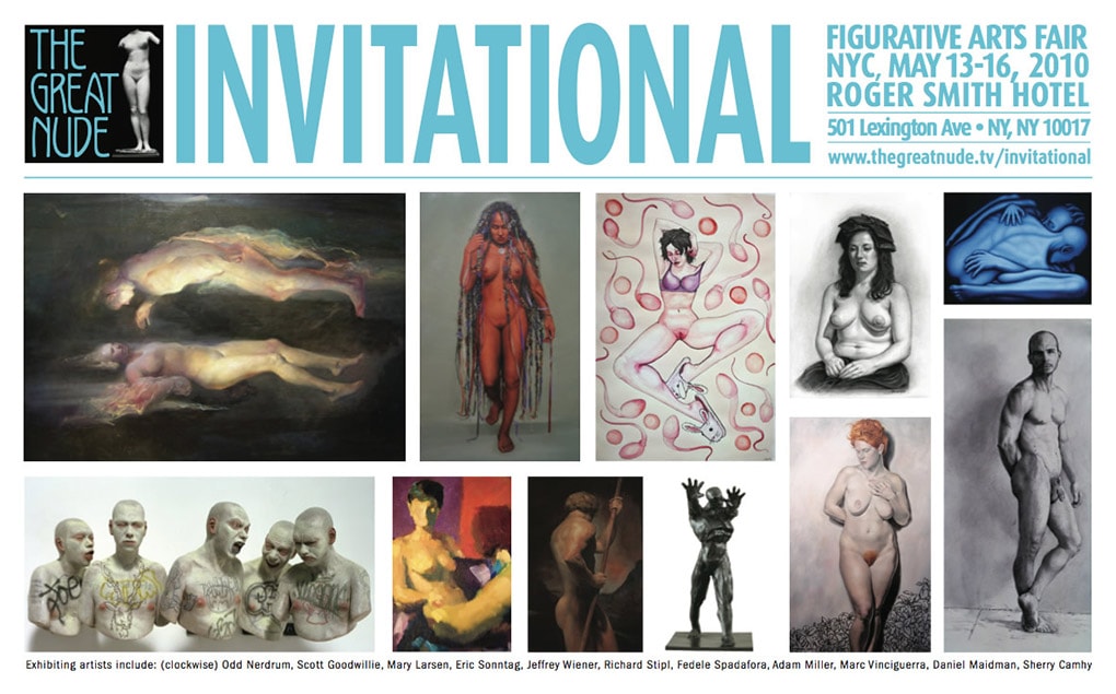 The Great Nude Invitational, Figurative Arts Fair, Roger Smith Hotel, NYC, May 13–16, 2010
